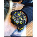 MEGIR 2097 Chronograph Mens Sport Watches With Silicone Band Big Dial Military Quartz Watch Men Clock High Quality